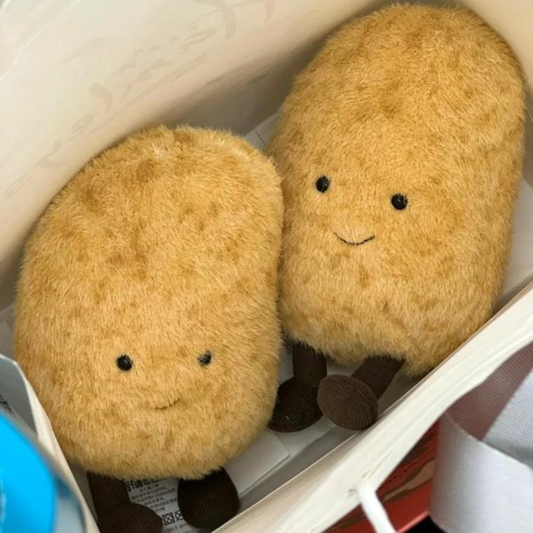 긍정 감자 인형 모찌 말랑이 캐릭터 쿠션 오피스 탁상용 장식품 자취방 감동 친구