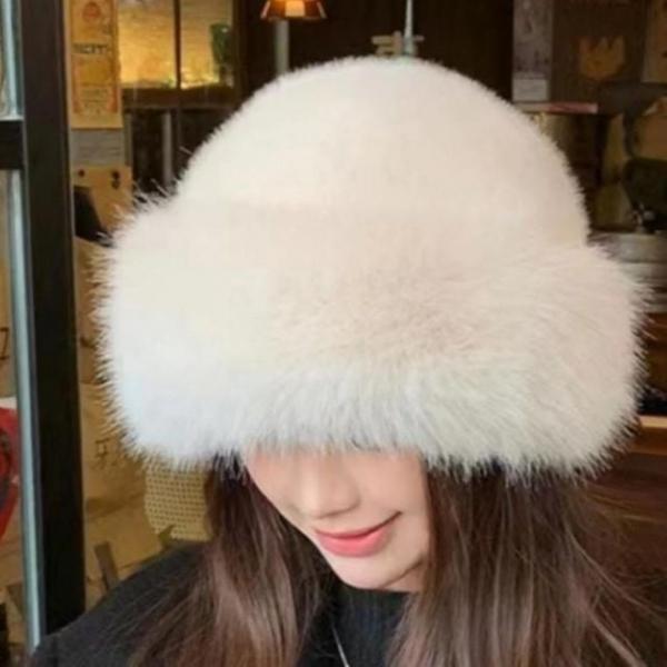 털 기모 방한모 겨울 모자 뽀글이 산책 여성모자 벙거지 털모자 방한모자 겨울모자 여성모자 털모자