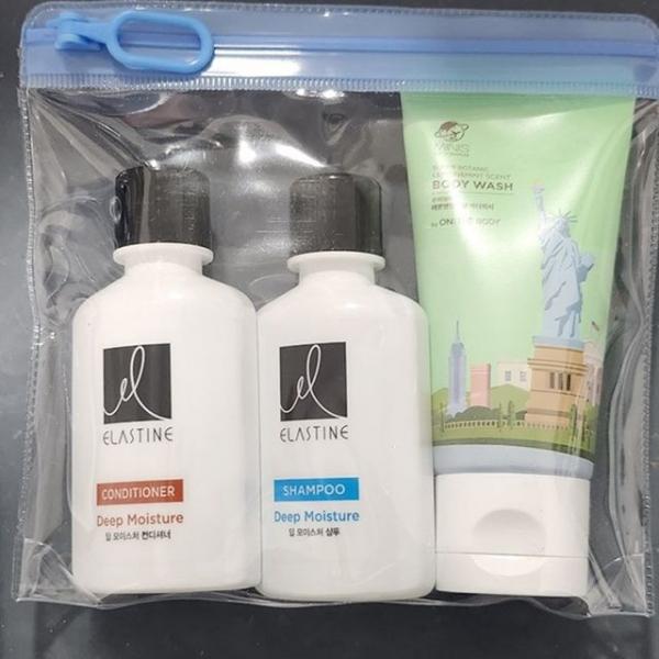 선물용 여행용 엘라스틴 샴푸 린스 바디워시 3종