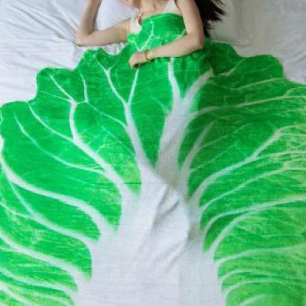 쇼파 특이한선물 블랭킷 배춧잎담요 음식담요 대형