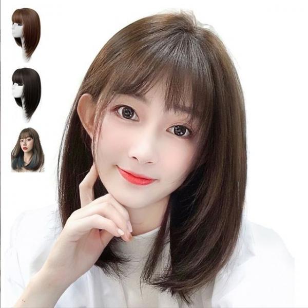 키밍 데일리 반가발 여성단발 35CM 자연스러운 3컬러