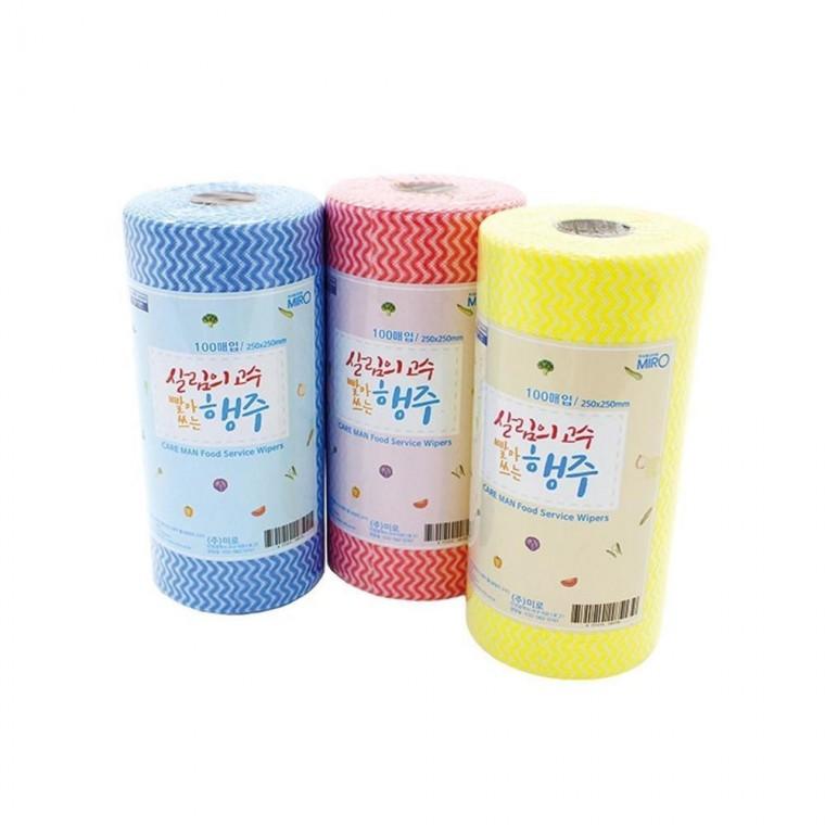 루미나D 빨아쓰는행주 뜯어쓰고 키친타올 롤형 100매