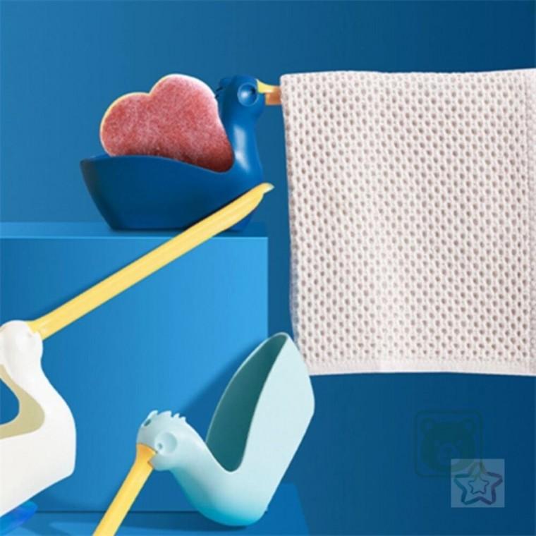 펠리컨 행주걸이 깔끔수세미선반 씽크대걸이 주방걸이대