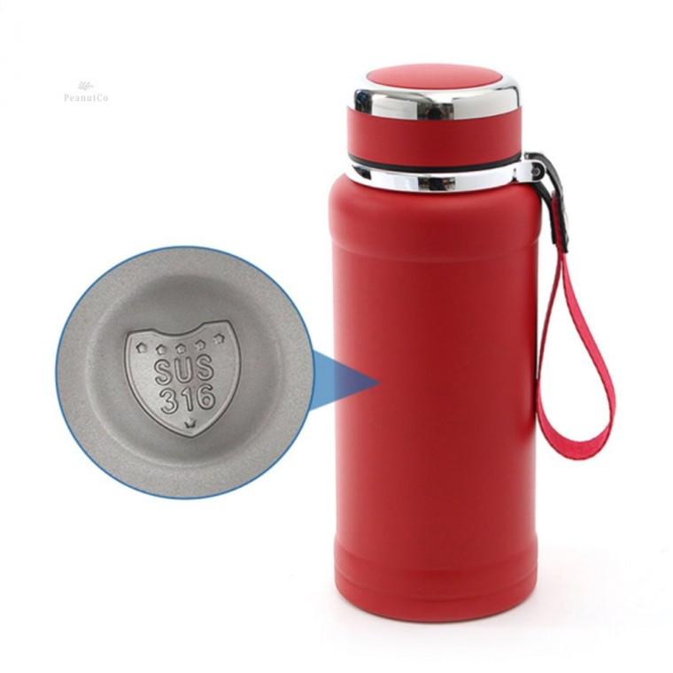 보온 보냉 물병 스텐 텀블러 휴대용 등산 물통 800ml 레드 보온물통 휴대용스텐물병 가벼운보온병