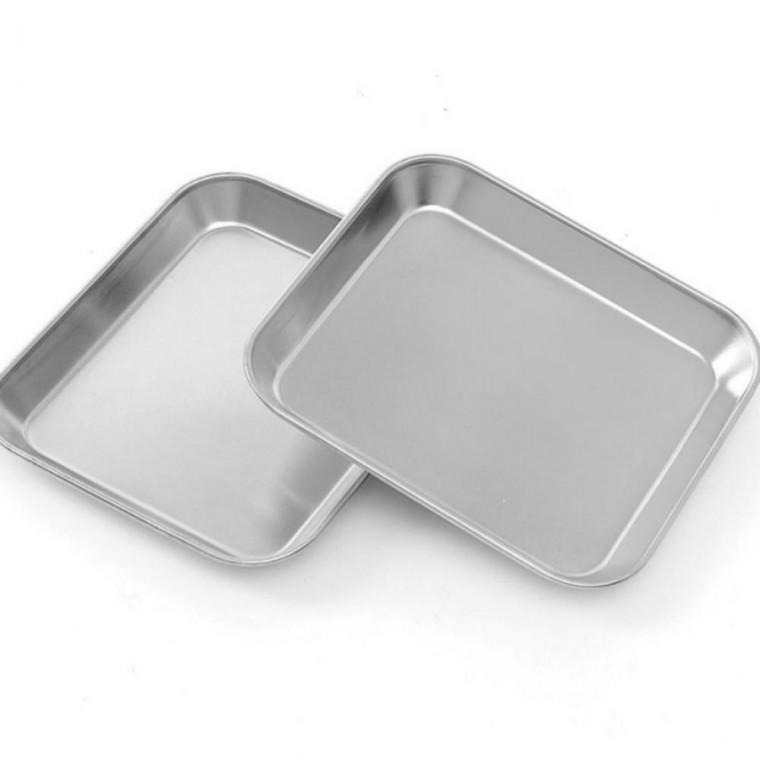 304스텐 사각 접시 2p(14.5x14.5cm) (실버) 스텐 트레이