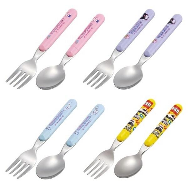 스케이터 캐릭터스텐레스 스푼포크세트 2p 14cm 어린이수저세트 유아커트러리 캐릭터식기