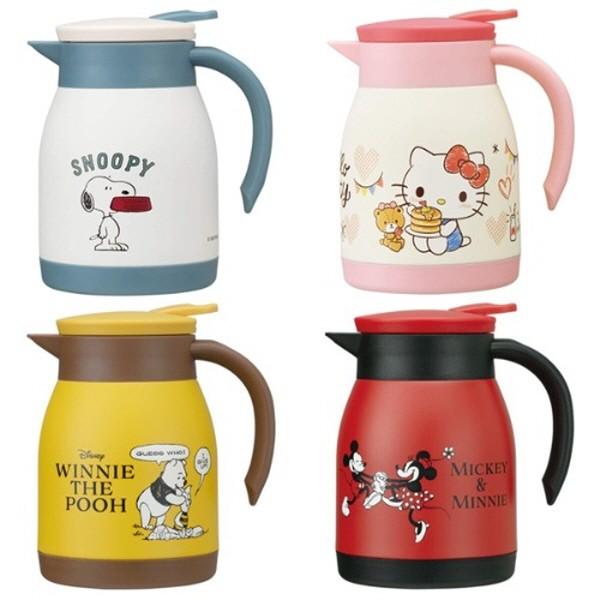 캐릭터보온보냉 스텐 서빙포트 600ml 진공단열보온병 보온주전자 텀블러형포트 다용도보온용기