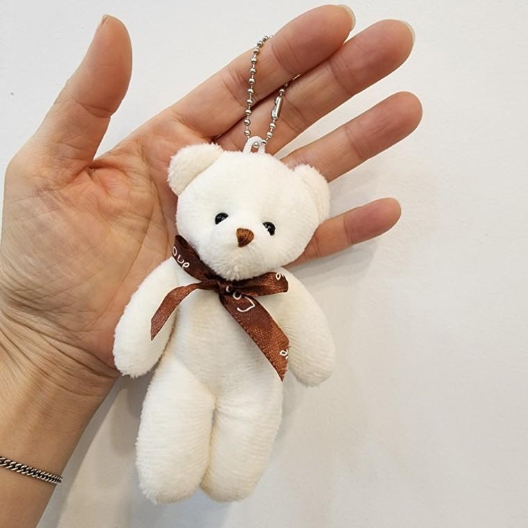귀여운 베어 크림 인형키링 곰 가방고리 열쇠고리