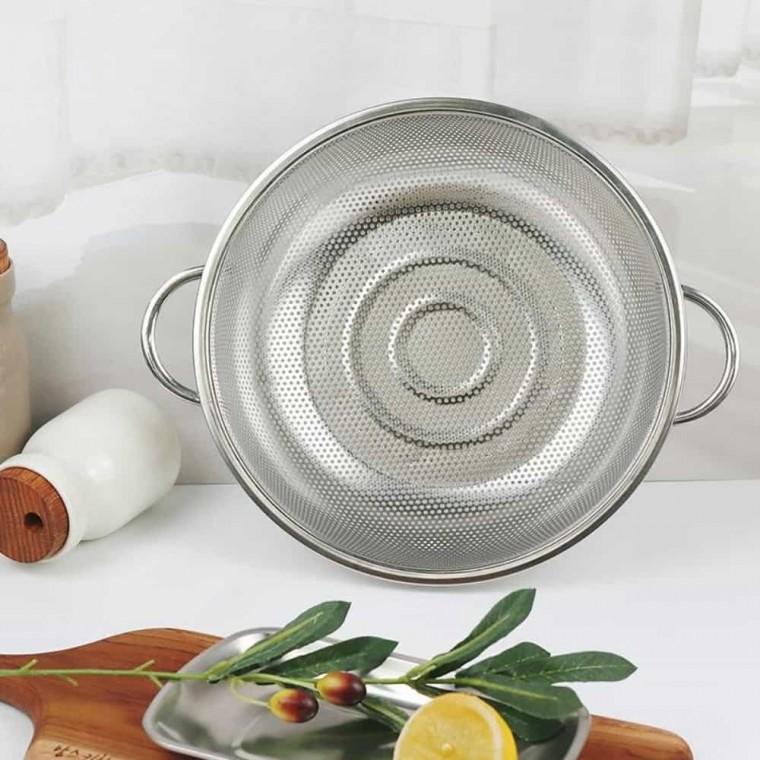 스텐소쿠리 면채반 펀칭볼 펀칭 채반 26cm