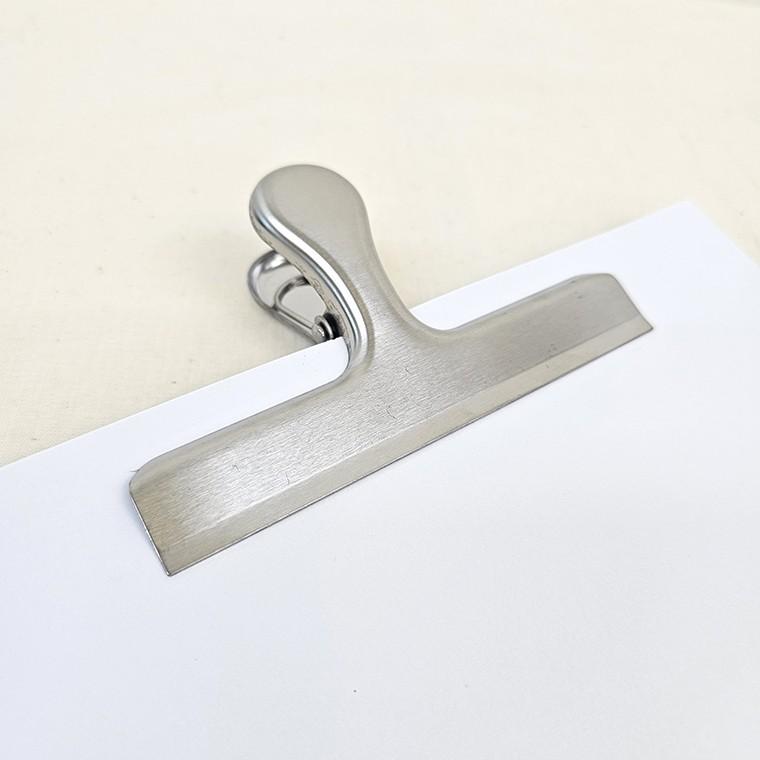 12cm 스텐 긴 집게 북클립 서류 정리