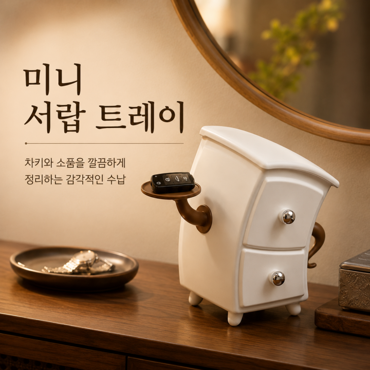 키링 악세사리 트레이 서랍 /데스크트레이/미니서랍/인테리어소품/미니가구/정리서랍/INT-088
