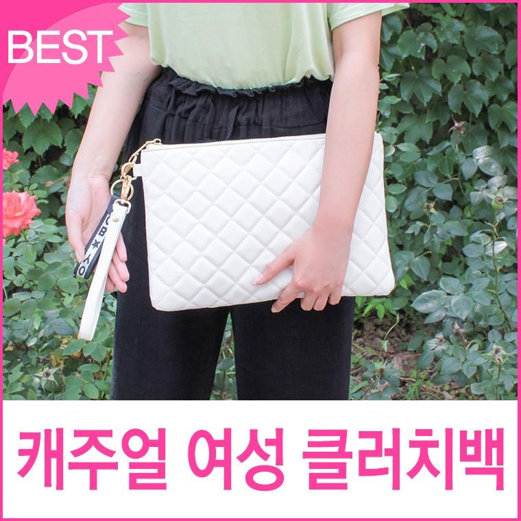 블루캣츠 미콘 2052 심플 클러치백 파우치 데일리 캐주얼 여성