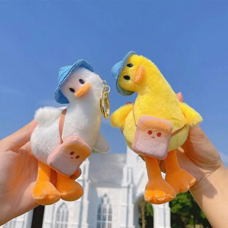 귀여운 갸우뚱 오리 인형 키링 동물 캐릭터 가방고리