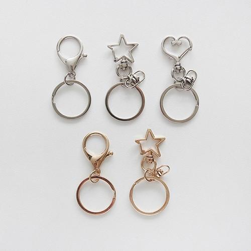 키링 열쇠고리 부자재 재료 만들기 DIY [오링달린 고리 체인 악세사리 공예 가방 끈 랍스터 원형 개고리 연