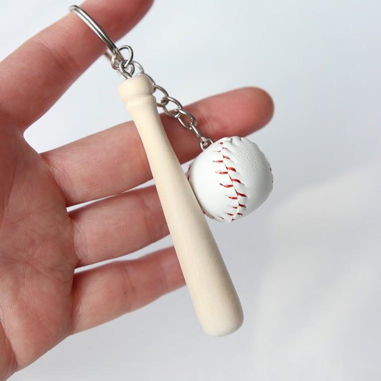 야구 야구공 방망이 배트 열쇠고리 키링 [미니 운동 스포츠 응원 KBO 최강야구 굿즈 기념품 키홀더]