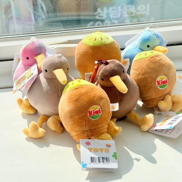 반전 키위새 뒤집으면 키위 변신 인형 키링 [10cm 양면 귀여운 동물 열쇠 가방 고리 백 백참 백팩 차키 템]