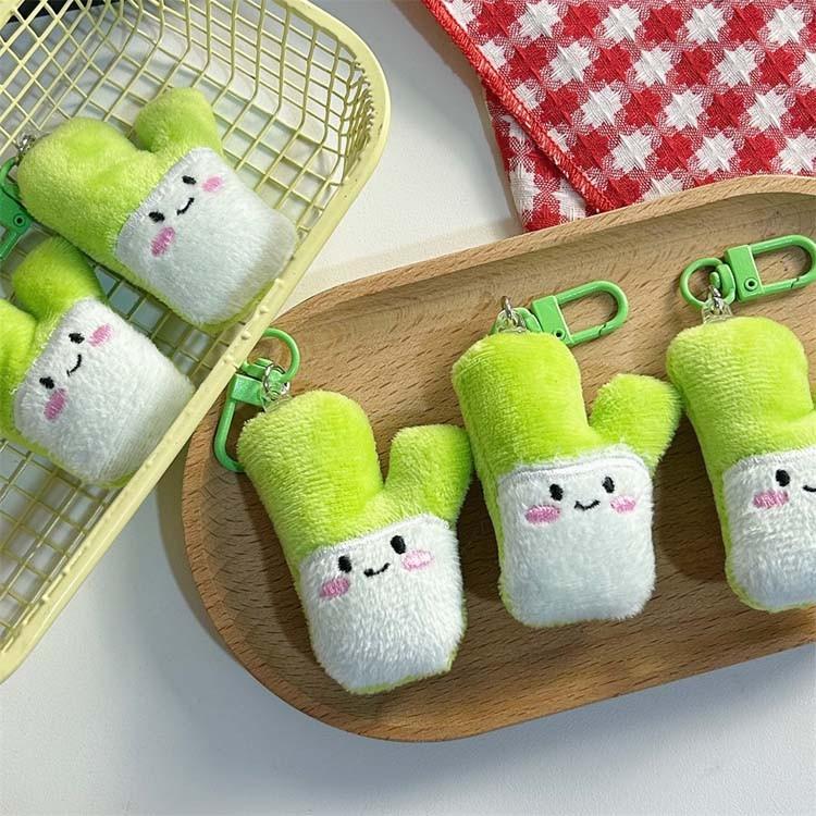 쪽파 인형키링 / 미니 백참 잔디 대파 풀잎 인형 가방고리