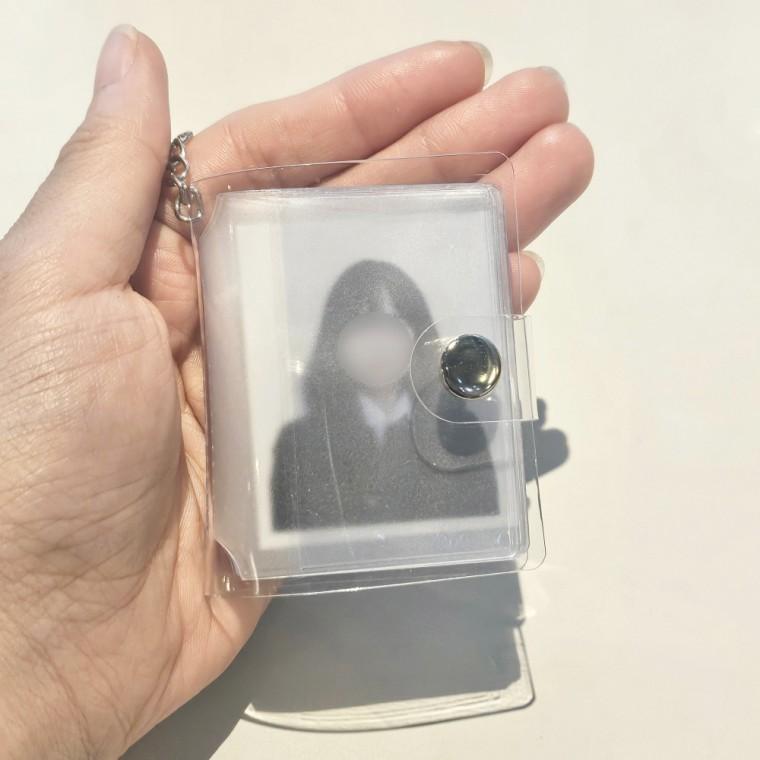 최애 포카 증사 사진 보관 미니 클리어 앨범 키링