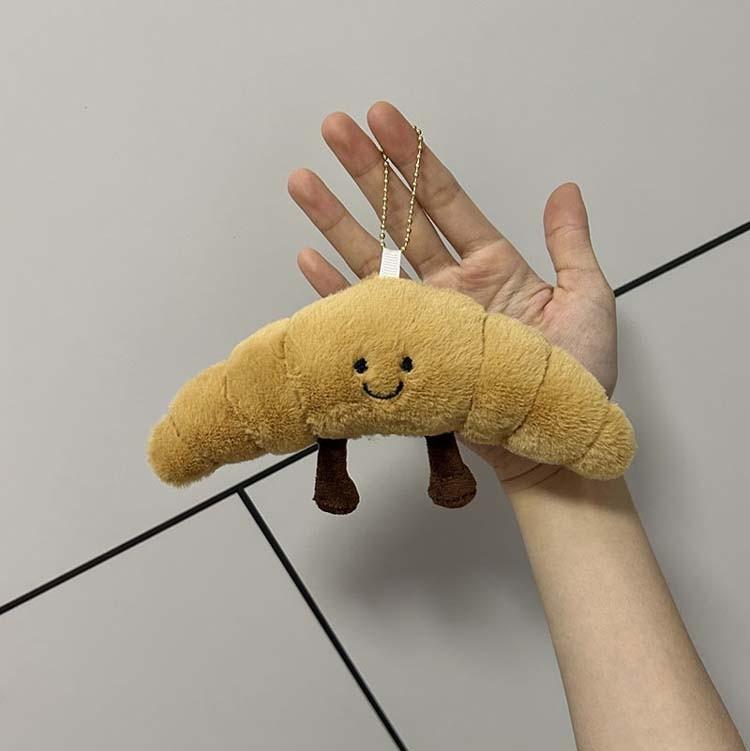크로아상빵 인형 키링 소금빵 소라빵 크로아상 가방고리 빵 브레드 인형키링