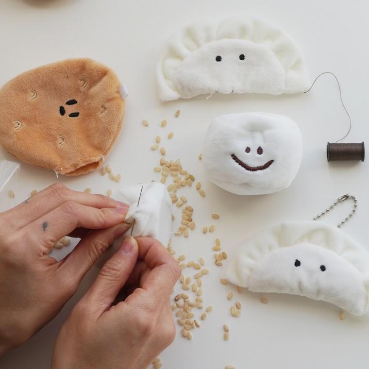 핫팩 인형 손난로 키링 만들기 DIY 재료 [ 곡물 현미 전자레인지 주머니 손날로 감자 만두 모찌]