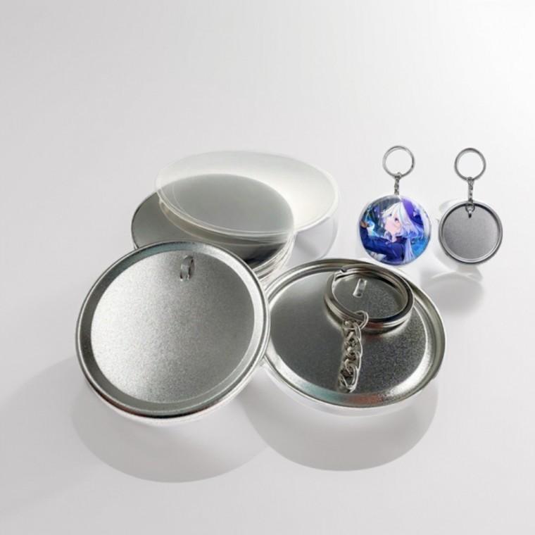 58MM 메탈 핀버튼 키링 원형 DIY 재료제작 100개입