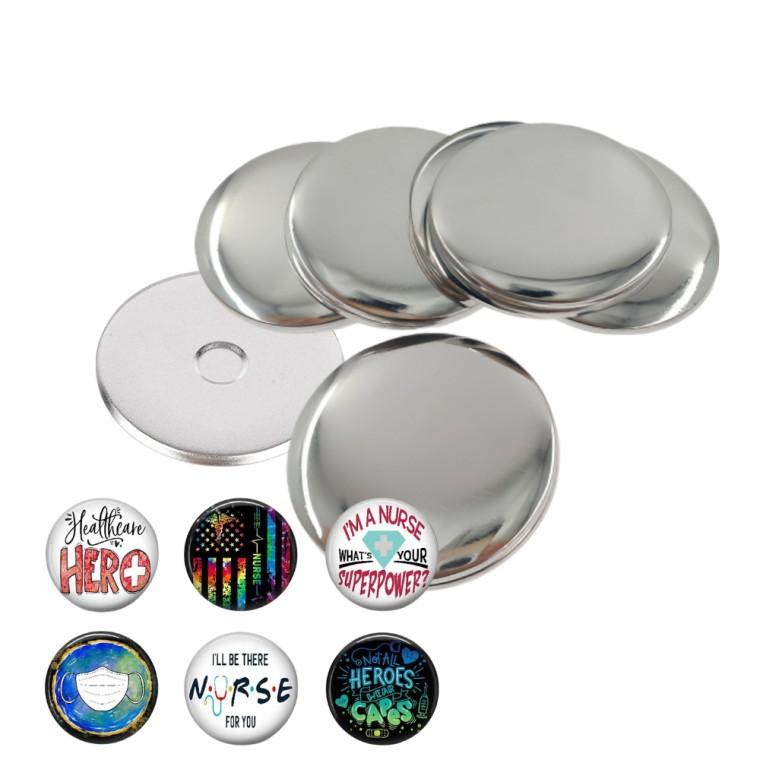 원형뱃지 58MM 자석형 핀버튼 키링 메탈 100개입