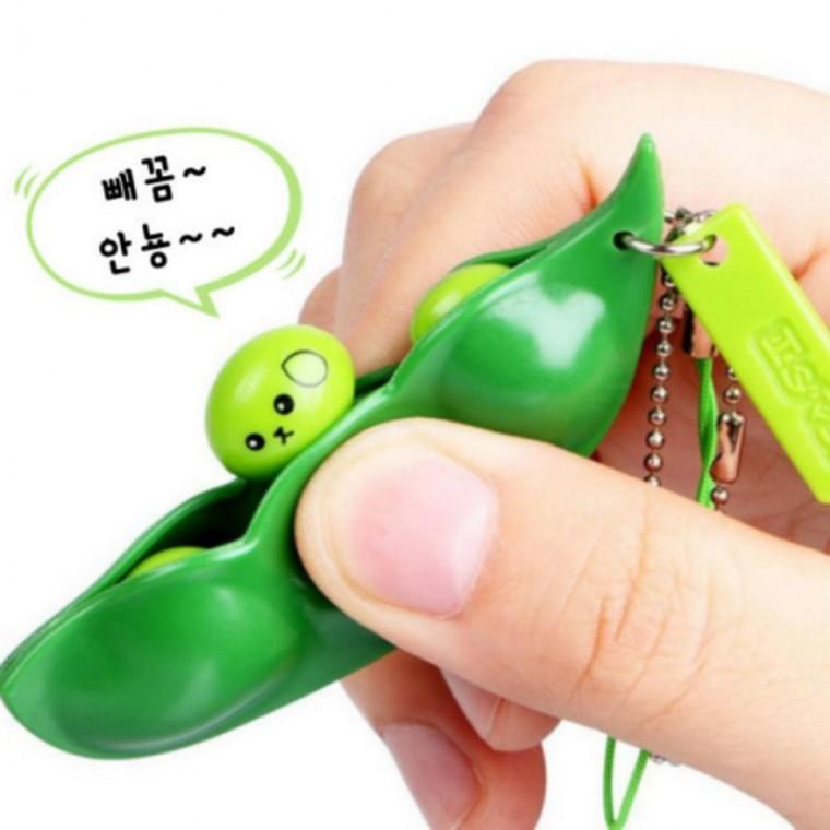 자동차 완두콩 차키 차 차량액세서리 홀더링 커플 가방 룸미러 어린이 선물