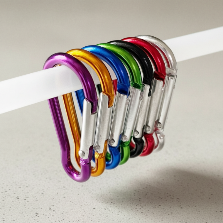 등산 캠핑용 알루미늄 잠금 고리 48mm 다용도 등반 카라비너