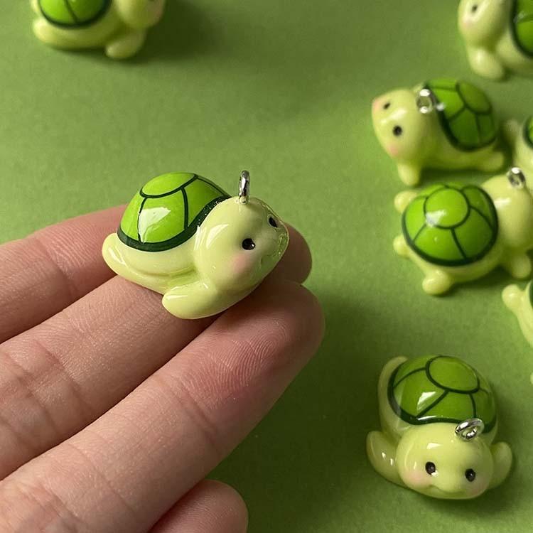 귀염둥이 거북이 헤드 파츠 / 펜던트 백참 재료 고리 부자재 열쇠고리 DIY