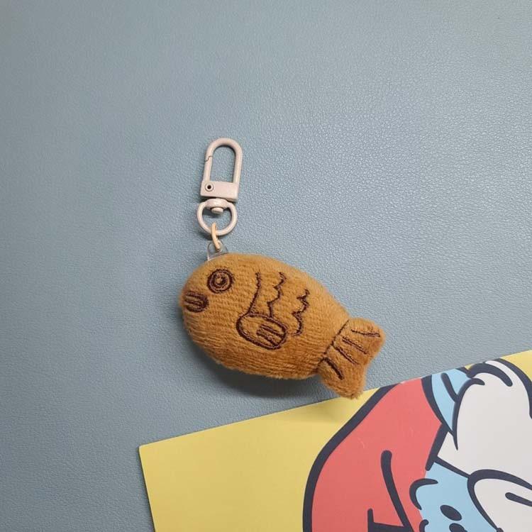 붕어빵 미니 인형키링 D고리 생선 물고기 열쇠고리 인형 키링