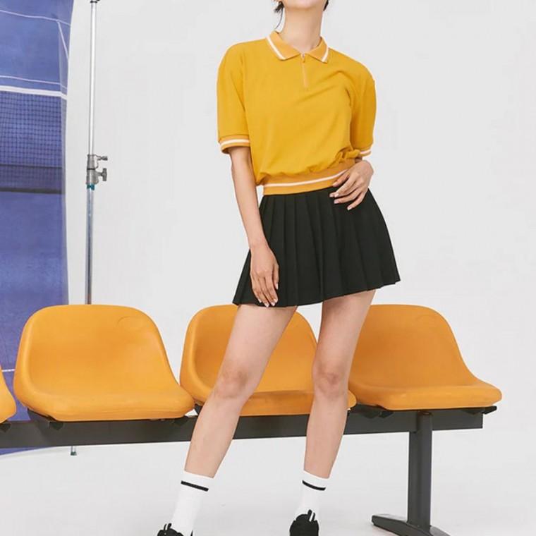 아르플로 골프카라티 티셔츠 여름 반팔티 골프웨어 테니스 러닝 헬스 운동복 상의 트레이닝복 옐로우