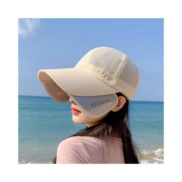 루미나D 자외선차단 메쉬 날개챙모자 야회활동 골프 낚시 등산
