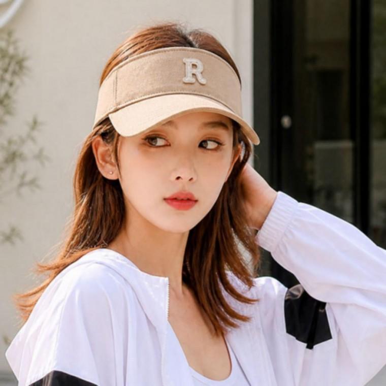 남성 여성 여름 R 로고 모자 골프 오픈 아웃도어 썬캡