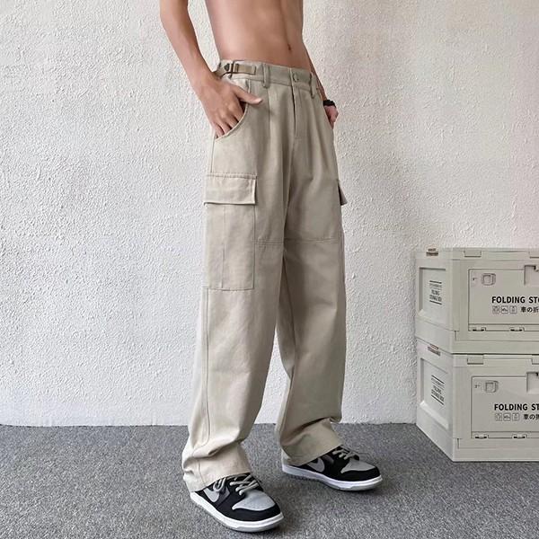남성 캐주얼 편안한 일상 와이드 팬츠 IS-PA66