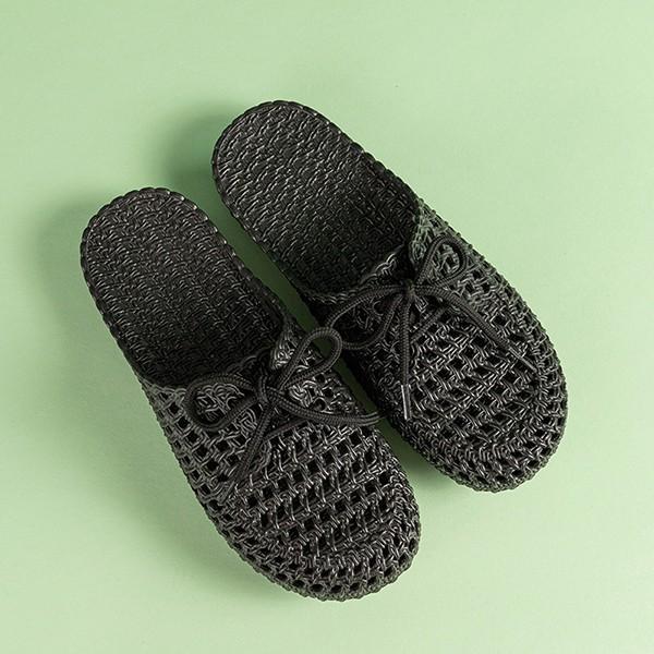 여성 데일리 밀짚 디자인 여름 리본 샌들 뮬 LK-BL03