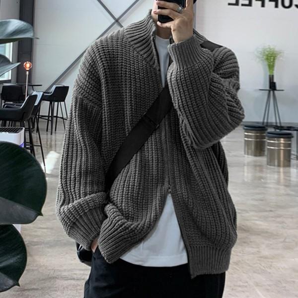 남성 캐주얼 투웨이 집업 니트 가디건 IS-JK19