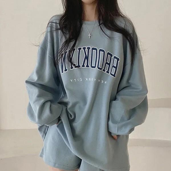 여성 레터링 디자인 롱슬리브 긴팔 티셔츠 LK-SS31T