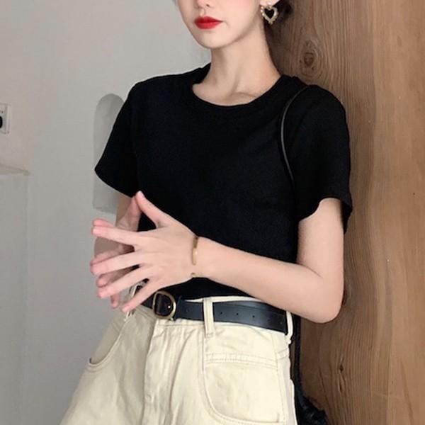 여성 5컬러 데일리 모던 라인 반팔 티셔츠 LK-T11