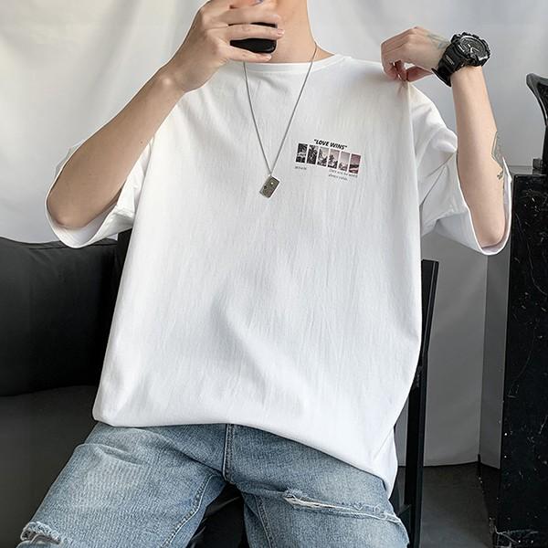 남성 캐주얼 스트리트 그래픽 반팔 티셔츠 IS-TS52