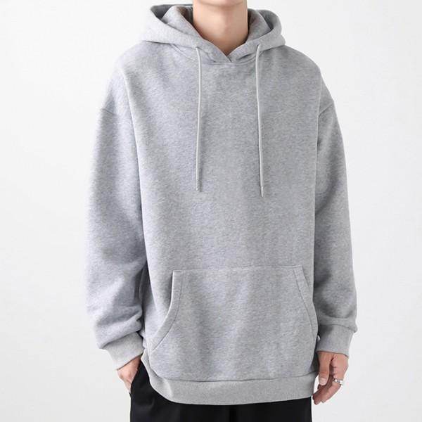 캐주얼후드티 무지후드 긴팔티 남여공용 IS-TS06