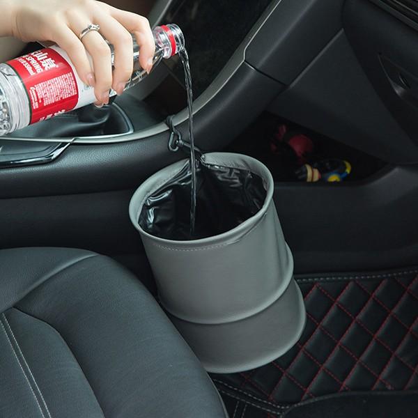 차량용품 자동차 휴지통 쓰레기통 수납걸이 CAR004