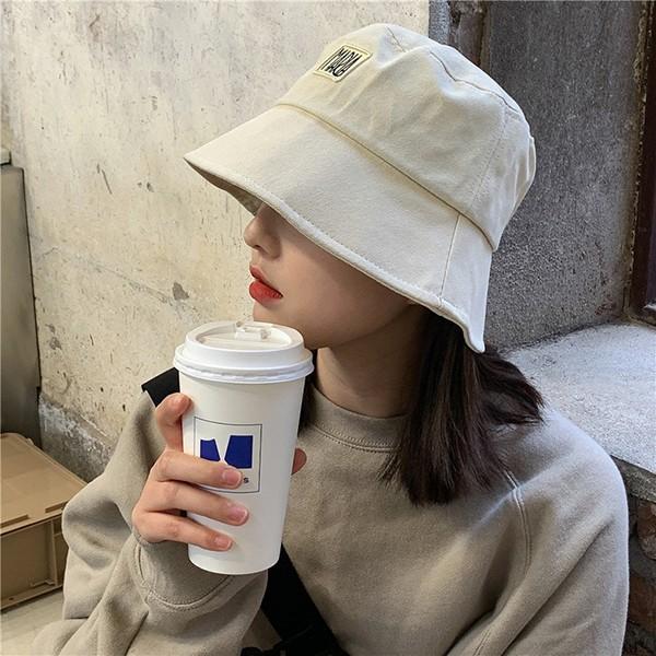 여성 캐주얼 마리아 자수 패치 버킷 벙거지 HAT25
