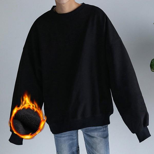 남녀공용 데일리 기본 무지 기모 맨투맨 INSUM30