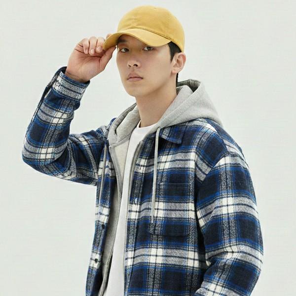 찍찍이 대두캡 남성 볼캡 무지 베이직 야구모자 CAP11