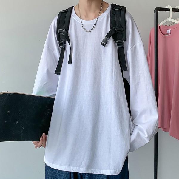 라운드넥 기본 이너티 남성 무지 긴팔티셔츠 IS-TS16