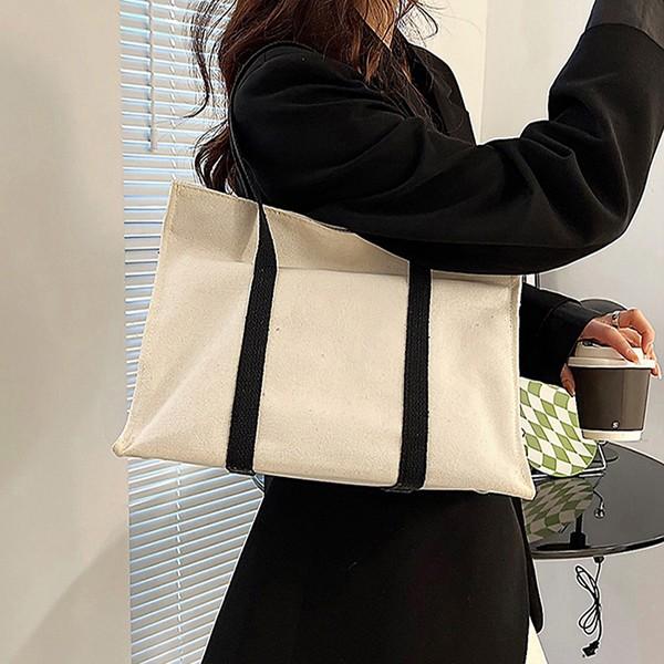 여성 2컬러 캐주얼 스퀘어 데일리 토트백 LKB201A