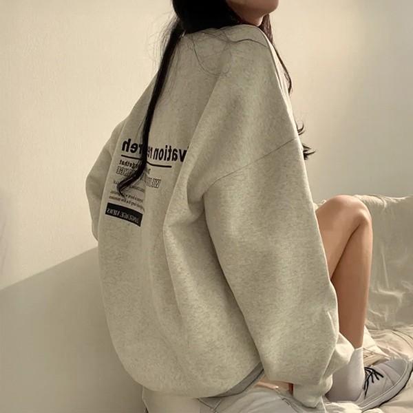 여성 2컬러 오버핏 레터링 데일리 티셔츠 LK-TA15