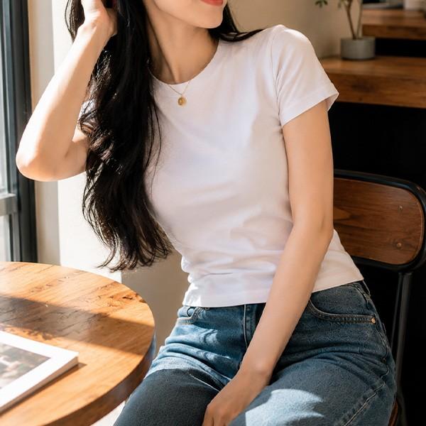 데일리 모어 슬림 소프트 반팔 티셔츠 LK-T21