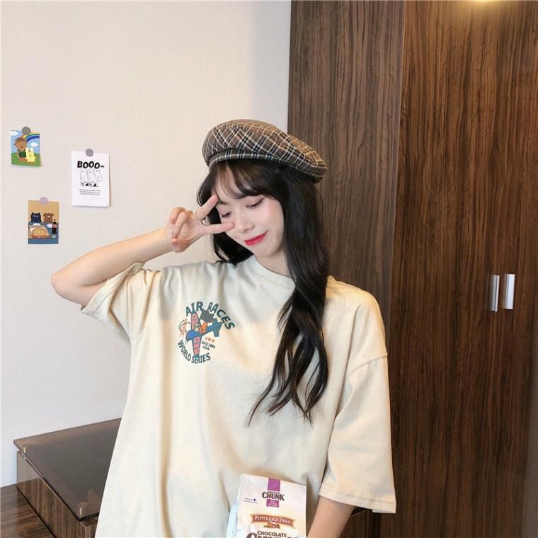 미니자수 3컬러 여름 루즈핏 롱티 캐주얼티 SSH-202