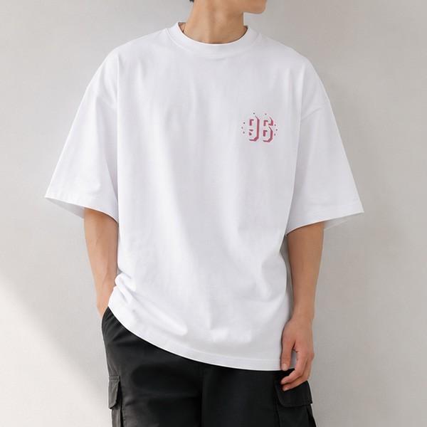 빅 프린팅 그래픽 스트릿 반팔 공용 티셔츠 IS-TS56